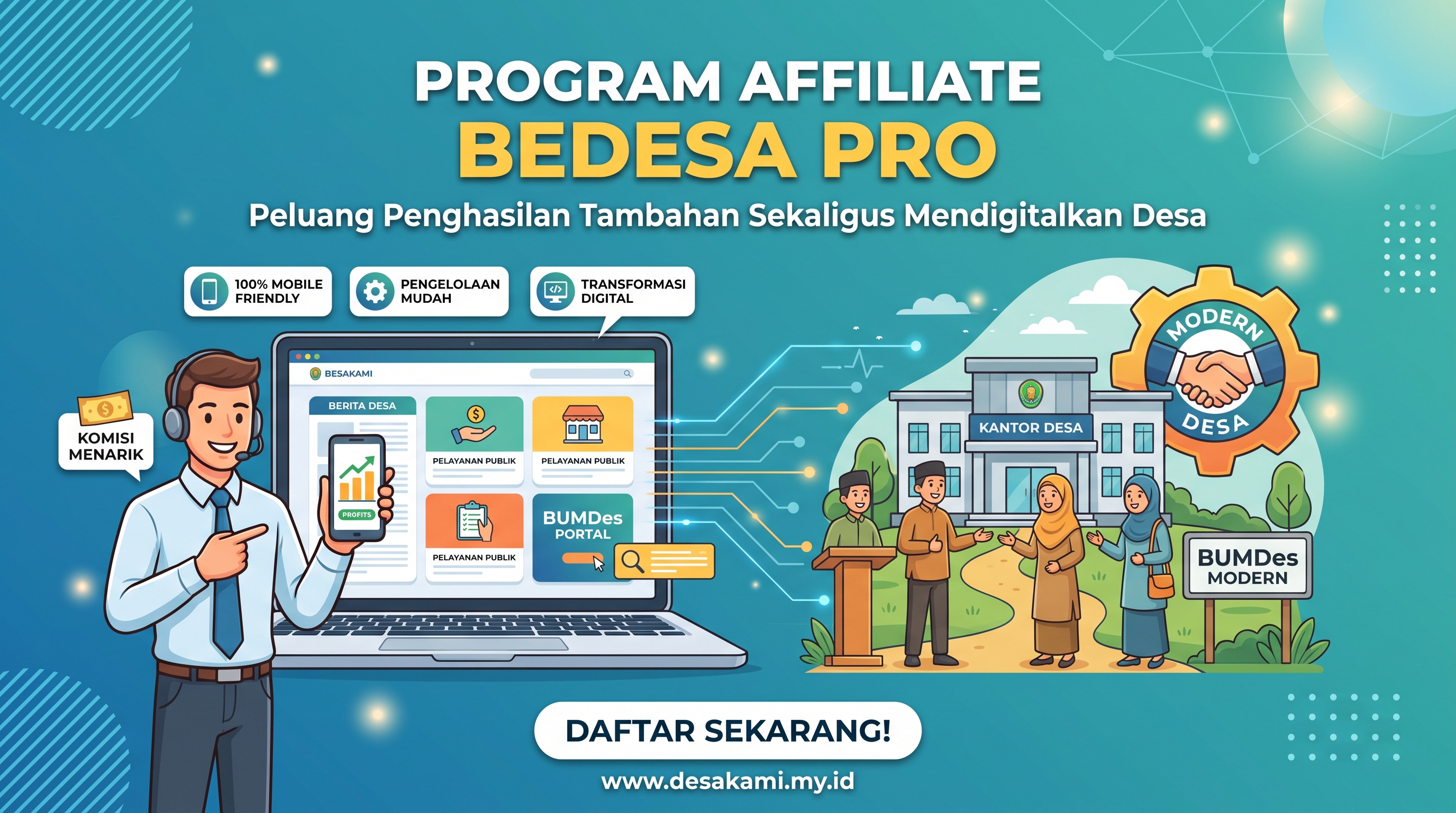 Foto: Program Affiliate BEDESA PRO: Peluang Penghasilan Tambahan Sekaligus Mendigitalkan Desa